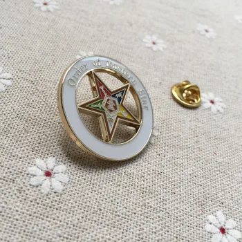 100 kom./lot Masonski Rever Pin Završiti Mason Pin Ikona Visoke Kvalitete Red Istočne Zvijezde Broš Zidarstva