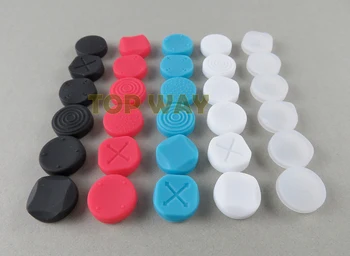 100sets Thumb grips Caps For Nintend NS Switch Poke Loptu Silicone Non-slip ThumbSticks Grips Handle Button Caps 6 in 1