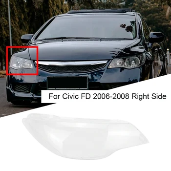 2 Kom. Auto Prednja Desna Lijeva Bočna prednja svjetla Prozirne Leće Abažur Poklopac Kućišta Za 2006 2007 2008 Honda Civic FD
