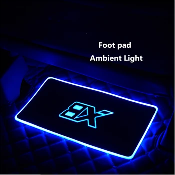 2 kom. Komplet Led Svjetla Noge Auto-Unutrašnjost USB Šarene Atmosferski Svjetla Žarulja Protuklizni Tepih auto oprema RGB Okolni svjetlo