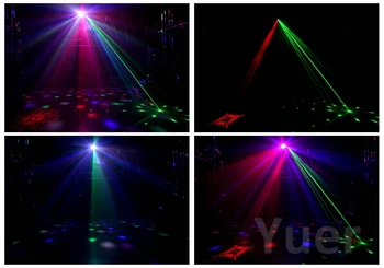 2 kom./lot DMX512 Upravljanje Umjetničko Lasersko Osvjetljenje RGBW Skener, Projektor Šarene Snažan Svijetle Zrake Svjetlosti 9 Kanal Večernji Odmor