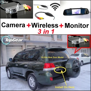 3 in1 Posebna Kamera + Bežični Prijemnik + Ogledalo Monitor Easy DIY Back Up Parking System Za TOYOTA Land Cruiser V8 J200
