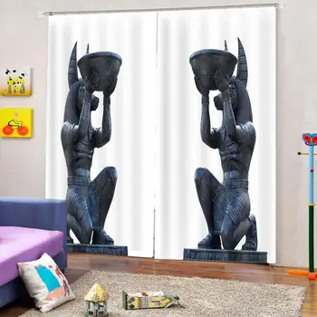 3D digitalni tisak crni jelen moderne zavjese za zamračivanje dnevni boravak zavjese spavaća soba custom zavjese