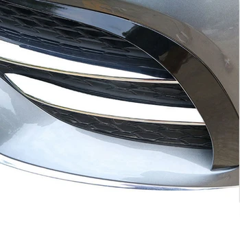4kom Vozila Prednji maglenka Rešetka Završiti Stip Ukras Poklopac Spojler za Mercedes Benz GLS Class 2020+