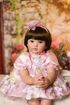 60 cm, Silikonski Reborn Baby Doll Igračke Konje Za Djecu Cipele Djevojčice Bonecas 24 cm Princeza Bebe Vinil bebe igračke lutke Poklon