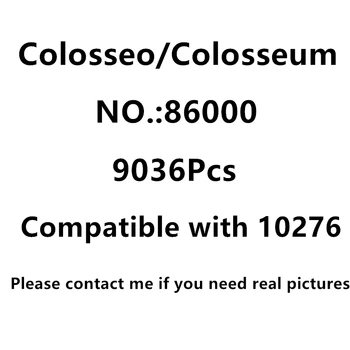 9036 kom 86.000 dolara Serija Filmova Arhitektura Grad Italija Rimski Koloseum Model Gradivni Blokovi Kompatibilne 10276 Cigle Dječje Igračke