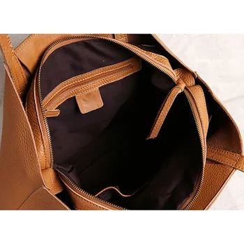 AETOO Kožne torbe, ručne minimalistički shopping torbe, kožne torbe preko ramena, velike ženske torbe