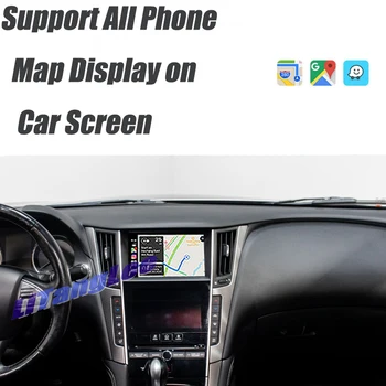 Auto Kamera Carplay Dekoder Adapter Za Infiniti Q50 Q50L V37 2013~2021 Slr Link Prikaz Android Auto Play 360 BirdView