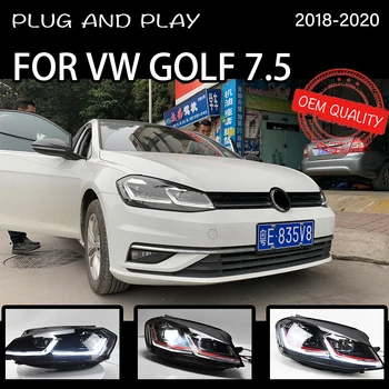Auto-Stil Svjetla za VW Golf 7,5 Led Svjetla 2018-2020 Glavu Lampa DRL Signal Objektiv Projektora Hid H7 Golf 7 Auto