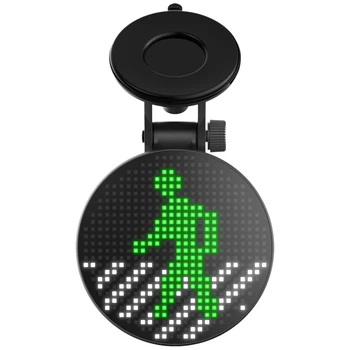 Automobilska Oznaka Bluetooth ligent LED Expression Sticker Emoticons APP Voice/Ručno Upravljanje Unutrašnjost Taksi Ukrasne