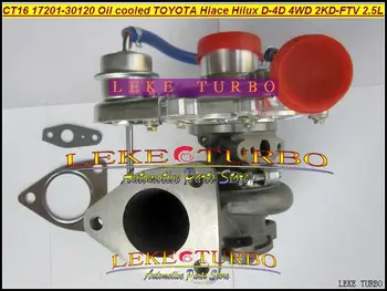 Besplatna dostava CT16 17201-30120 17201 300120 Ulje Turbo Turbopunjač Za TOYOTA Hiace Hilux Hi-lux D 4WD 2KD 2KDFTV 2KD-FTV 2.5 L 102HP