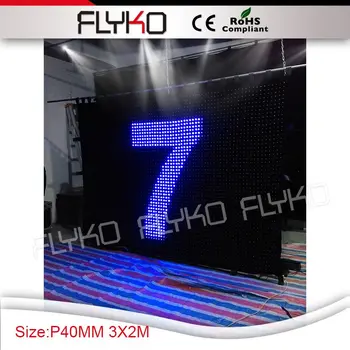 Besplatna dostava High Perfermance Stages P4 LED Video Platno LED Video Curtain
