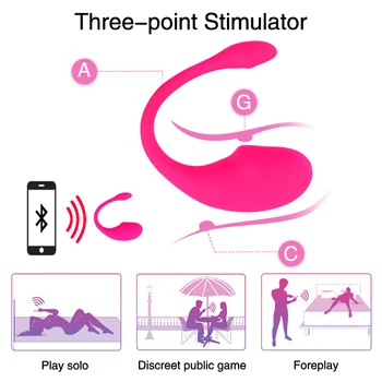 Bežični Program Daljinski Upravljač Vibrator Bluetooth Dildo Vibrator za Žene Daljinski Upravljač Delfin Metak Vibrator Par Seks-Igračaka