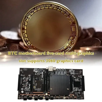 BTCX79 H61 Planina Matična Ploča s E5 2630 CPU+Ventilator+Prekidač Kabela DDR3 Podršku 3060 3070 3080 Grafička kartica za BTC Miner