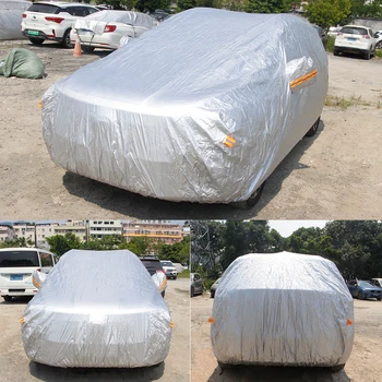 Cawanerl Car Cover Vehicle Outdoor Anti-UV Sun Shade Rain Snow Resistant Cover Dust Proof For Mercedes Benz S63 S63L S65 AMG S55