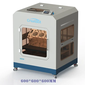 CreatBot 3D Pisač D600 Dual ekstruder Veliki Veličina Profesionalni Digitalni pisač 600*600*600 mm karbonskih vlakana Pisač