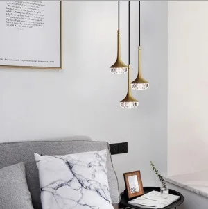 Creative nordijsko постмодернистская минималистичная kristalna lampa dnevni boravak kauč spavaća soba noćni restoran metalni luster