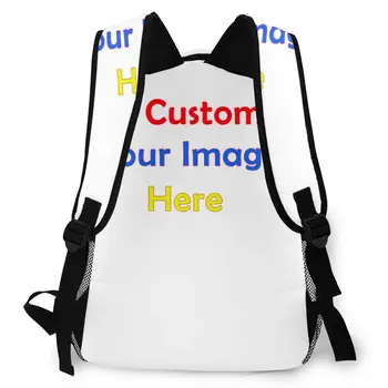 Custom DIY offer Dropship wholesale Print Ruksak for Girls and Boys Poklon Custom your Image School Fashion bag Sumka