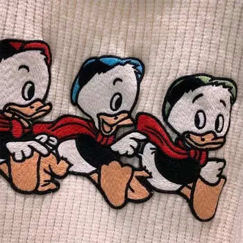 Disney Donald Duck Luksuzni Džemper Jesen/Zima Slobodan Okrugli Izrez Dugi Rukav Ženski Pulover Osnovni Džemper Marke