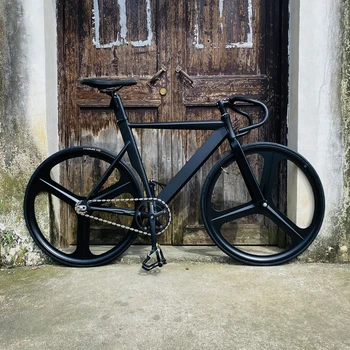 Fixie Bicikl 700C track performansi aluminij Alloy Frame 48cm 52cm 55cm Track Bicycle With Double 3 Spoke Wheel V Brake Accessories