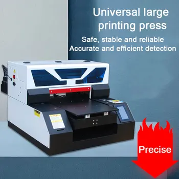 Flatbed UV Printer A3 Pogodna Za Staklena Boca Akril Metal Ljuska Mobilnog Telefona Reljefni Uzorak Višenamjenski UV Printer
