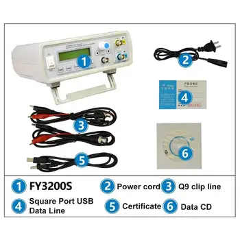FY3200S 6 Mhz Digitalni DDS i Dual-link Funkcija Izvor Signala Generator Proizvoljnih Oblika/Pulse Частотомер SAD