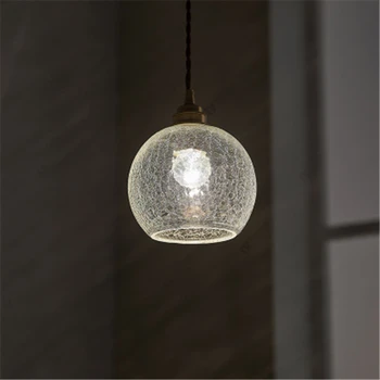 Identitet Svježe Blagovaonica Noćni Lampa Ins Japanski Stil Retro Jednostavan Prikladniji Mesinga Staklena Kugla Žarulja Besplatna Dostava