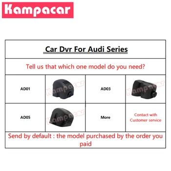 Kampacar AD09-F Wi-Fi Video snimači Za Vozila Kamera za Snimanje Audi A1 A3 A4 A5 A6 A7 A8 TT S7 S8 Q5 Q7 P8 Q3 S-Linie 4 Do 2160 P Video Rekorderi