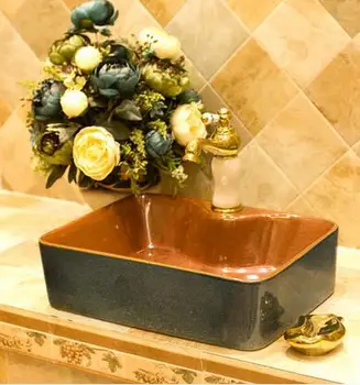 Keramičke stola bazena umjetnost umivaonik umivaonik kvadratnom klasicni duboke vode jasena umivaonik