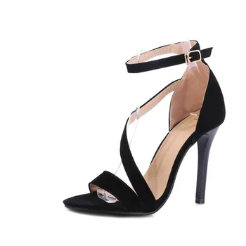 KNCOKAR Summer women ' s new fashion sexy and elegant high - band sandals with high - size sandals