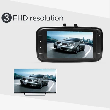 Komplet Dvr, Full HD 1080P Dash Cam Auto Skladište Dash Auto Video Recorder Auto Parking Monitor Detektor pokreta za Noćni Vid, G-senzor