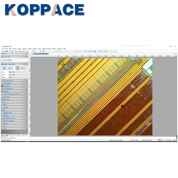 KOPPACE 50X-500X Тринокулярный Metalurškog Mikroskop 12 milijuna piksela USB2.0 Skladište pruža softver za mjerenje slike