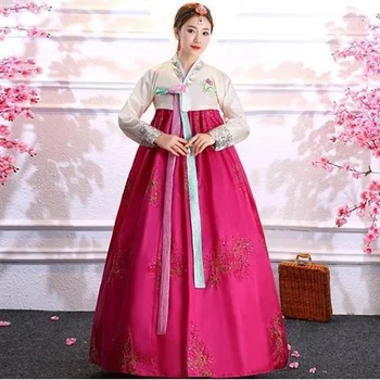 Korejska Tradicionalna Ženska Suknja Ханбок Дворцовое Haljina Sjevernokorejski Odijelo Plesni Kostim Za Narudžbu