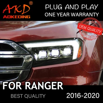 Lampe Za vozila Ford Ranger 2016-2020 auto roba LED DRL Hella 5 Xenon Leće Hid H7 Thunder Everest Auto Oprema