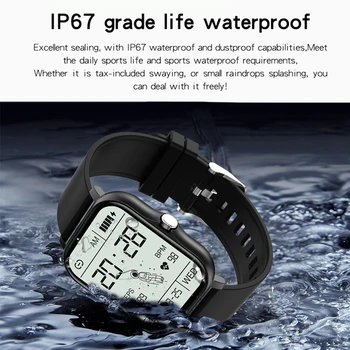 LIGE Smartwatch Muškarci Puni Zaslon Osjetljiv na dodir Žene Pametne Bluetooth Sat Poziv Otkucaja Srca Fitness Tracker je Sportski Sat Vodootporan Sat