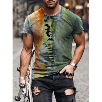 Ljetne muške majice kratkih rukava Hip-hop Ulica ispis slikarstvo grafika majice gotička moda muška majica