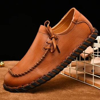 Luksuzna Cipele Od prave Kože Gospodo Vanjske Tenisice i Cipele Za slobodno vrijeme Tenisice Muške Cipele