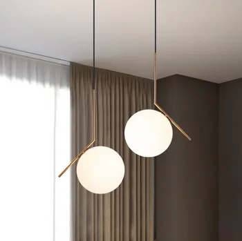 Moderni deco maison lampa suspendu staklena spavaća soba led viseće svjetiljke svjetiljka suspendu viseći svijećnjak