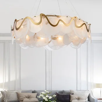 Moderni svjetlo luksuzni dnevni boravak luster jednostavna staklo blagovaonica lampe moderna spavaća soba kabinet luksuzna personalizirane luster