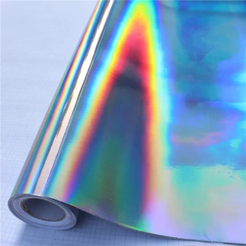 Najbolju kvalitetu Rainbow Krom Holografska Vinil Folije List Duga Vinil Papir za pakiranje, Bubble Free Automobila Styling Dimenzije:1.50*20 m