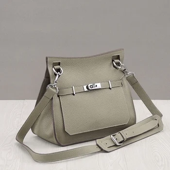 Nove ženske torbe dizajn torbe od prave kože moda liči predložak torba preko ramena torba