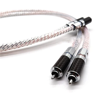 Par Visoke Kvalitete Nordost Valhalla 7N посеребренный audio RCA kabel za povezivanje s углеродным vlaknima RCA priključak priključak