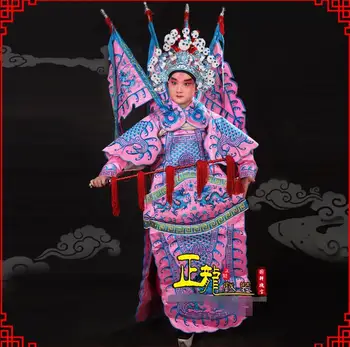 Peking opera JingJu scenic cosplay promjena lica Dramsko scenski kostim ideju drevni odijelo vojni general Wu Sheng muškarac