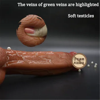 Posljednji veličina testisa oponaša dildo stvarnost G spot potiče mekani silikonski penis mošnja ogroman penis odojak seks igračka