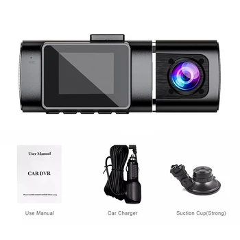 Prednji Unutarnji Praktičan Univerzalni Crna Petlja automobila Snimanje 1080P HD 170 Širokokutni Pribor Dash Cam IPS Zaslon