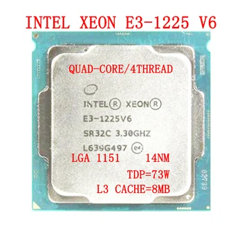 Procesor Intel Xeon E3-1225 v6 e3 1225v6 8M cache, 3.30 GHz TDP 73W LGA 1511 Quad core procesor