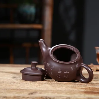 Prodaja na veliko poklon kutija dim cijev lonac autentična dvostruka urezana slika yixing dnevne ugostitelj čaj