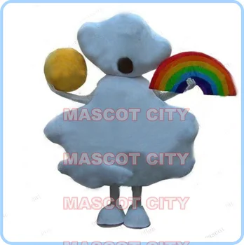 Rainbow sunshine cloud mascot costume wholesale custom cartoon weather theme anime cosplay kostime za karneval маскарадное haljina 2672