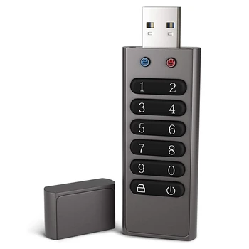 Siguran USB-Memorijski štapić, Volkcam 32GB Encrypted USB Flash Drive Hardware Password Memory Stick with Keypad U Flash Disk