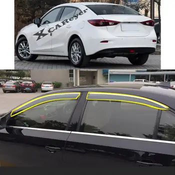 Styling Automobila Naljepnice Plastike Stakla Prozora Vjetar Vizir Kiša/Sunce Dim Garde Vent Za Mazda 3 Mazda3 Axela M3-2018